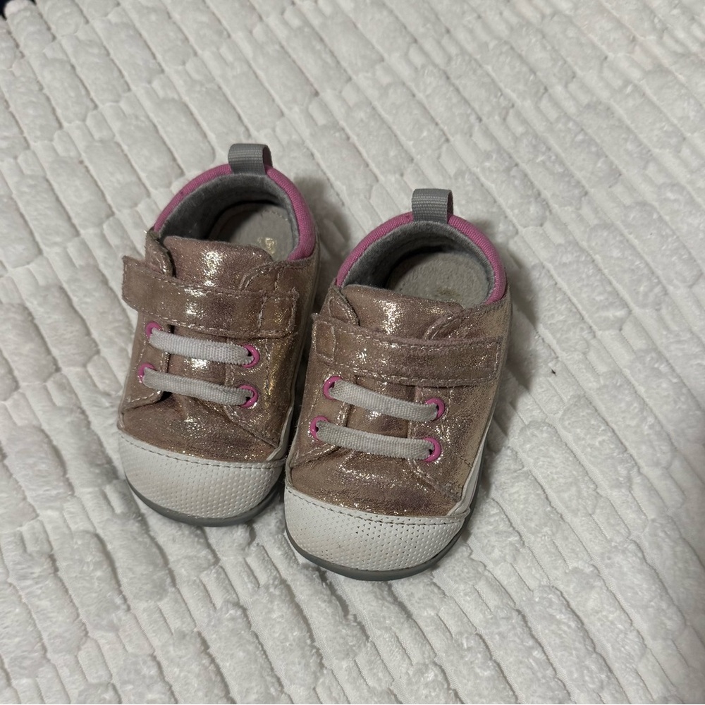 See Kai Run rose gold sneaker